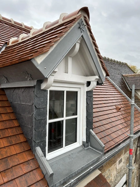 Lucarne zinc tuile plate
